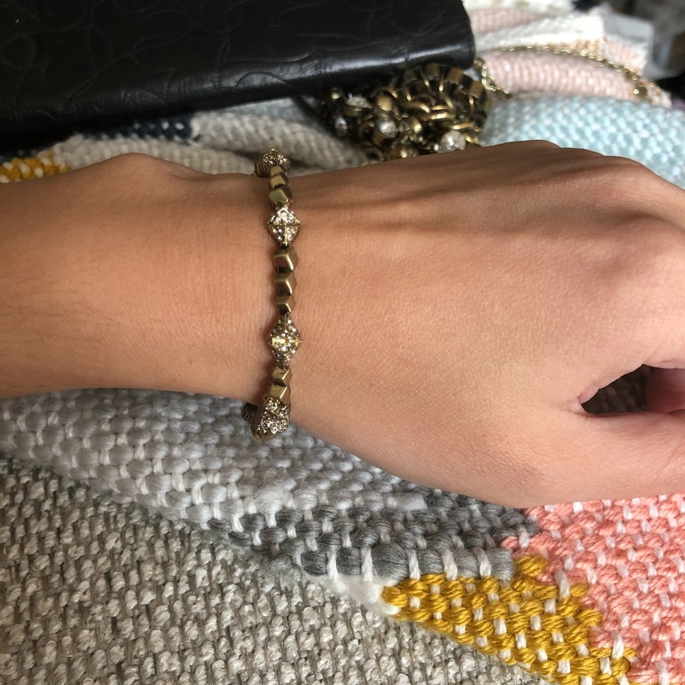 House of Harlow 1960 Pave Triangle Bangle